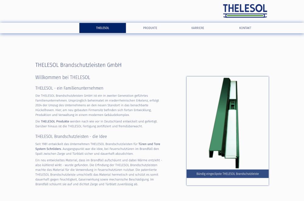 Screenshot von www.thelesol.de