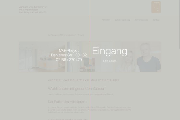 Website www.zahngesund-mg.de