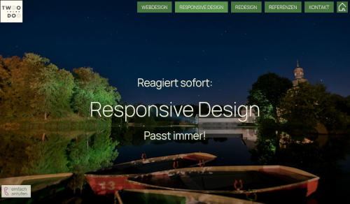 Screenshot Website Twoodoo-Wegberg, Laptop