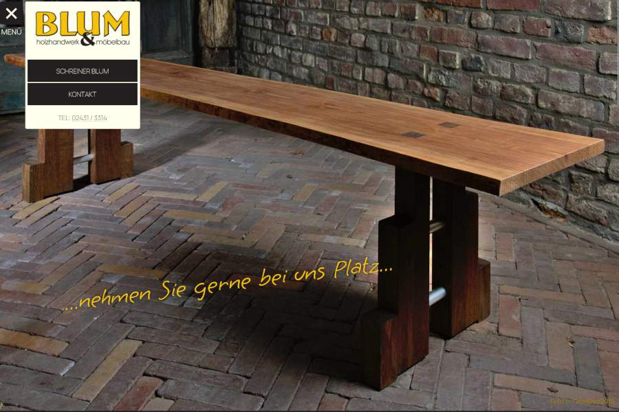 Screenshot www.schreiner-blum.de