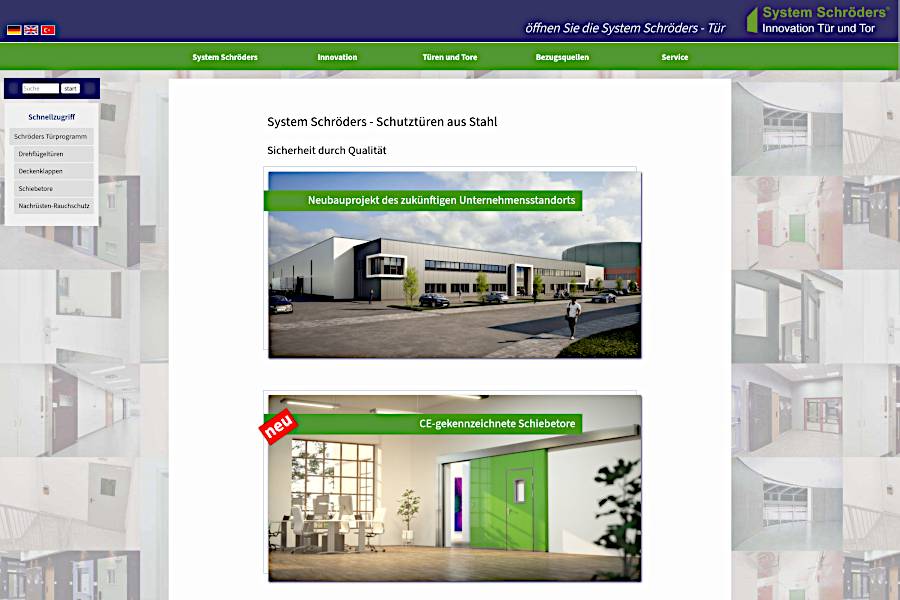 Screenshot www.system-schroeders.de