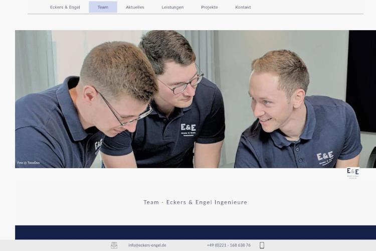 Screenshot Website www.eckers-engel.de