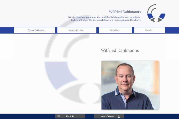 Screenshot Website www.sv-dahlmanns.de
